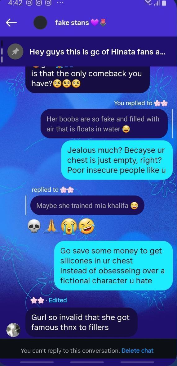 senpaisasu's tweet photo. Apparently she is also a homophobic person  , also the hinata community in support of this bitch ... ‼️Be aware of hinata fans imaoo .. they ain't less than sns mental illness https://t.co/YpKChMCdjV