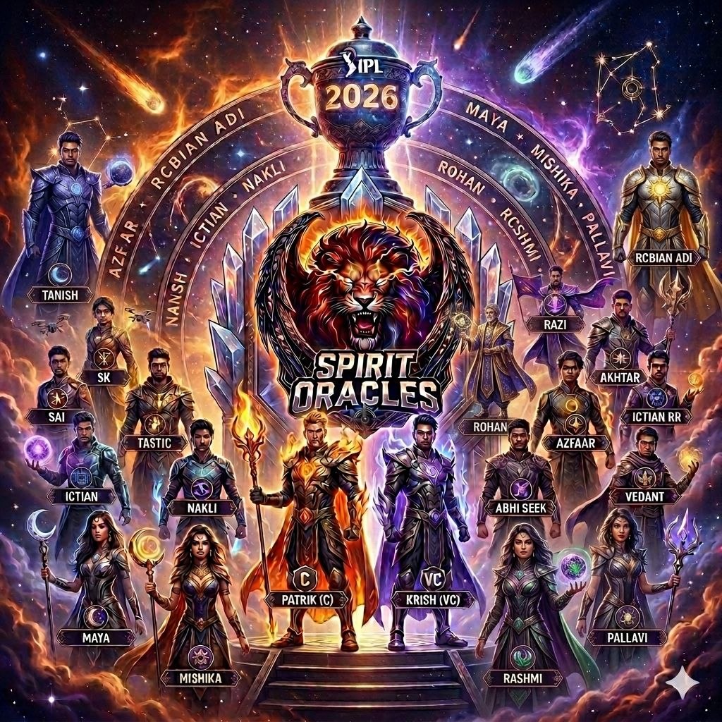SpiritOracles's tweet photo. Oracles are ready for stomping the IPL @CPLCWM https://t.co/i67gZK8zI5