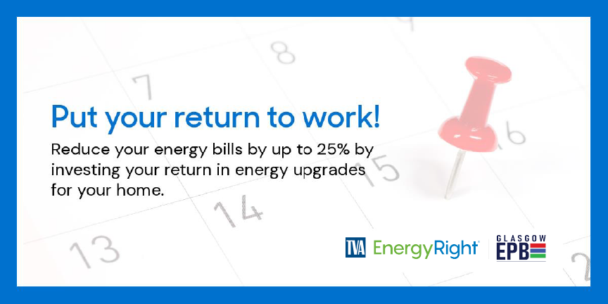 This Tax Day, your savings don't have to stop at your return. 💸
By investing back into your home, you can receive rebates on energy upgrades as well as additional energy-savings on your bill. ​​Visit EnergyRight.com to learn more! 💡