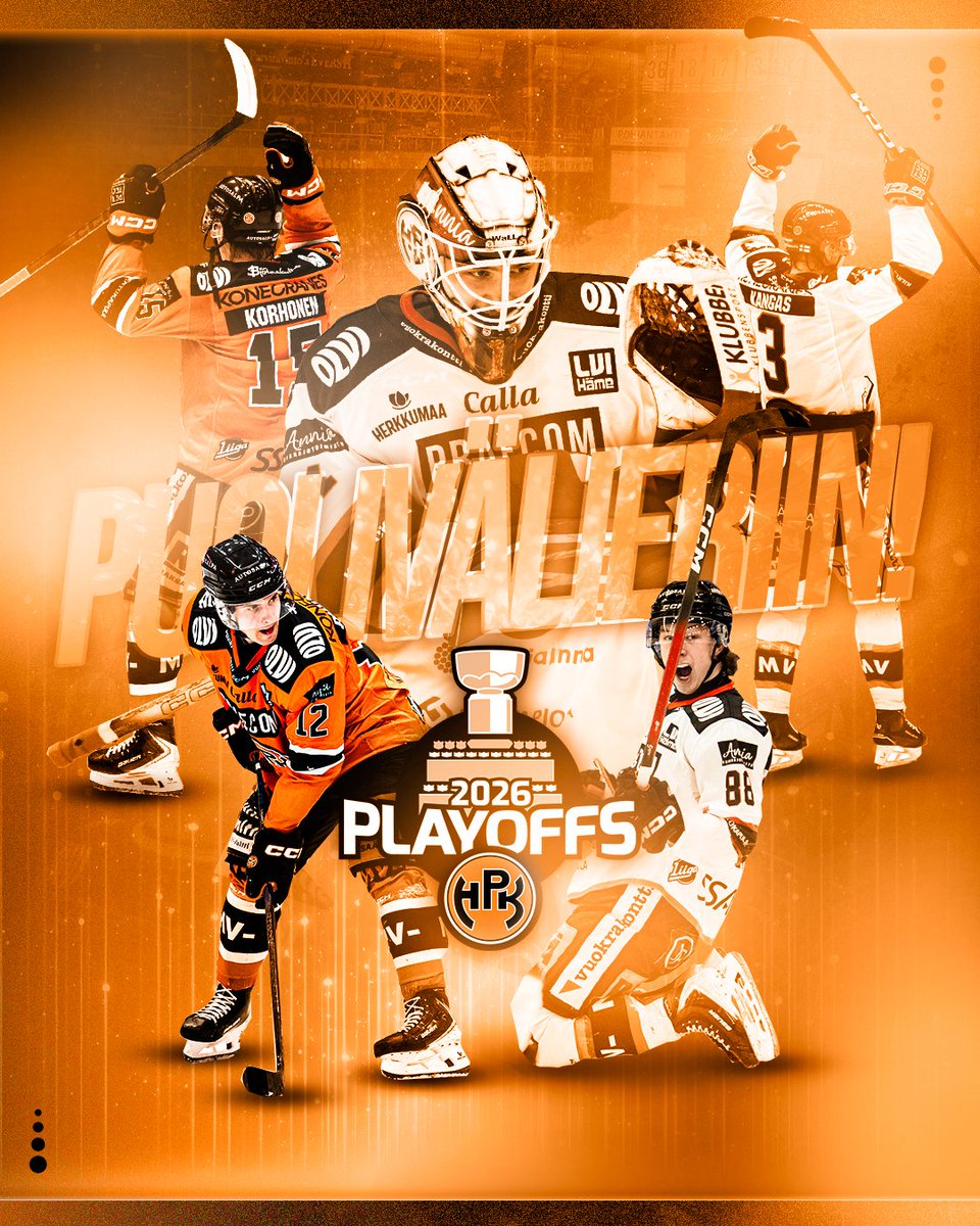 Pallokerho's tweet photo. KERHO PELAA PUOLIVÄLIERISSÄ KEVÄÄLLÄ 2026!
HYVÄ KERHO! 🔥🔥🔥

#HPK #Liiga https://t.co/8y9pKiLheA
