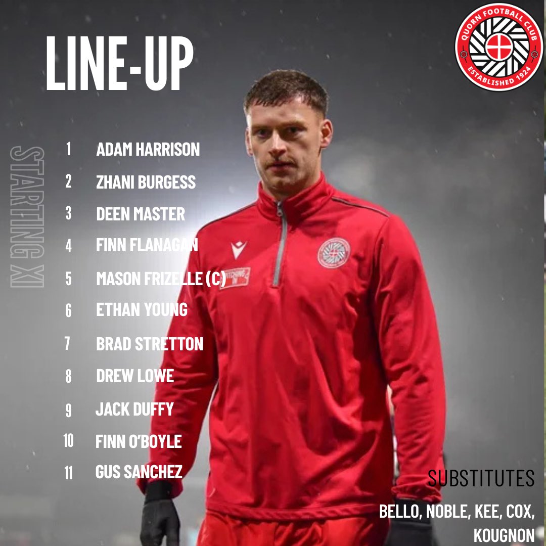 QuornAFC's tweet photo. Ryan Beswick has picked his County Cup semi finalists for tonight’s game with @BarwellFC1992 

#WeAreQuorn #QuornFC #TheMethodists⛪ #TheReds🔴 https://t.co/fQ9FQOzbz5