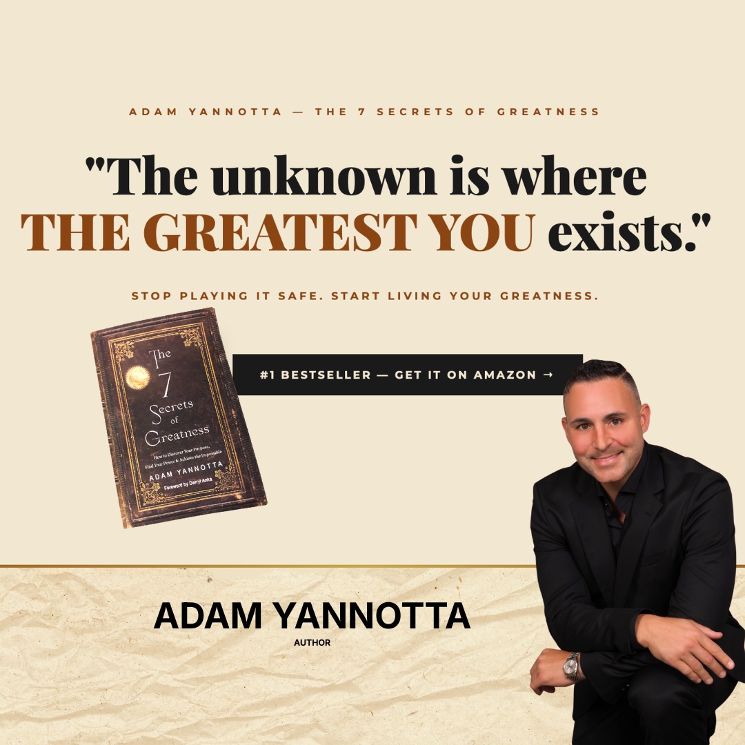 aj7secrets's tweet photo. Work. Stress. Debt. Repeat.

If that sentence described your life, this book was written for you

The 7 Secrets of Greatness by AJ Adam Yannotta shows you the exact roadmap to freedom

With real tools, wisdom, and never-before-seen insights

Get your copy now 👇🏽