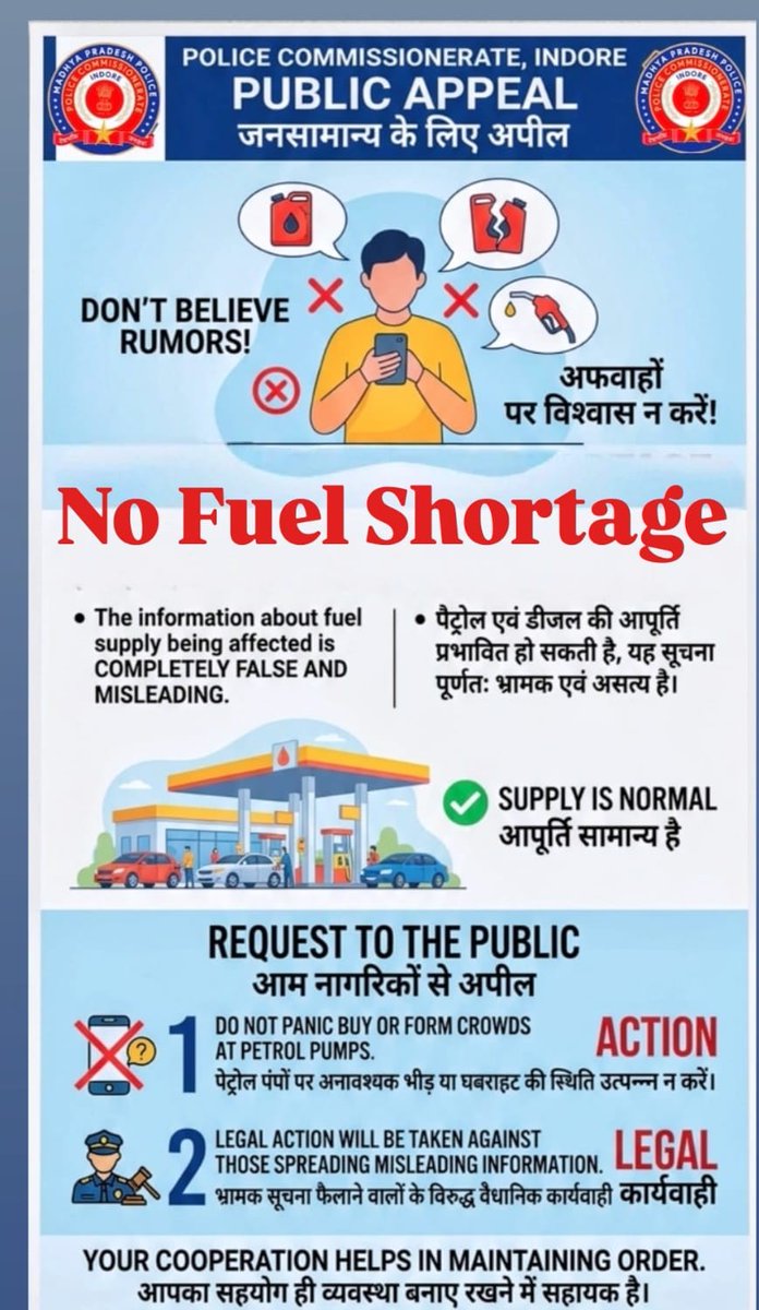 Commissioner of Police,Indore tweet media