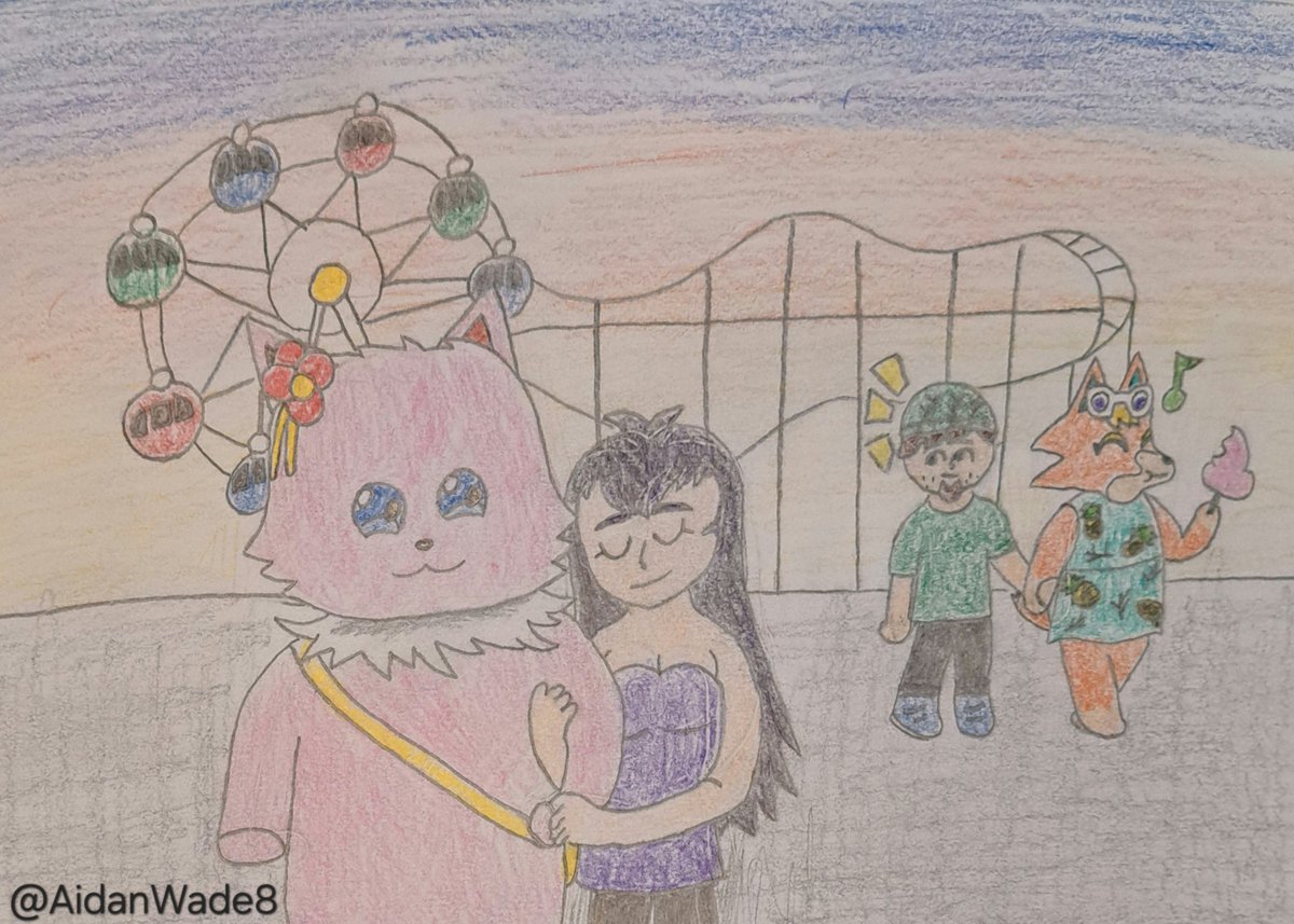 Tiramy and <a href="/OliverandTrent/">KomuSweet: In love w/ Tiramy 🌸❤️</a> spending their evening at an amusement park!
🌺🩷💜
#AmagiBrilliantPark
#甘城ブリリアントパーク
#ティラミー
#yumeship #yumetwt