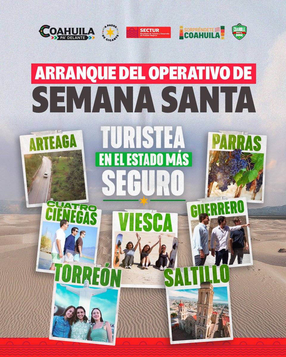 Secretaría de Turismo y Pueblos Mágicos Coahuila tweet media