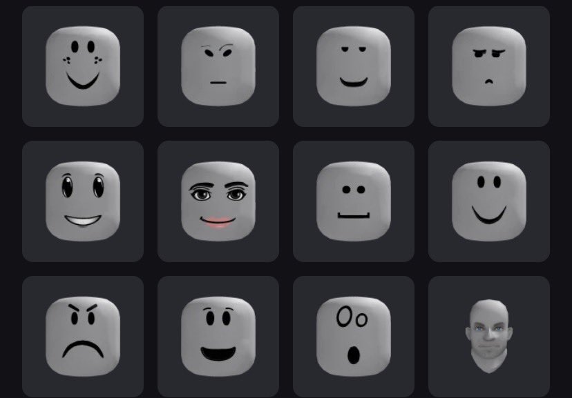 Xi0sha's tweet photo. Dude it looks like they put these faces through a cheese shredder….  oh my god.. they look disgusting and half baked… #fuckyouroblox #fuckmyfuckinggaychunguslife https://t.co/pWGXYijBo7