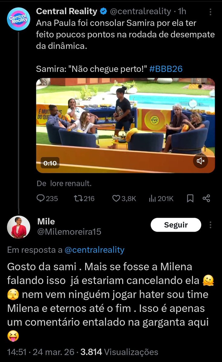 a fofoqueira da samira tweet media