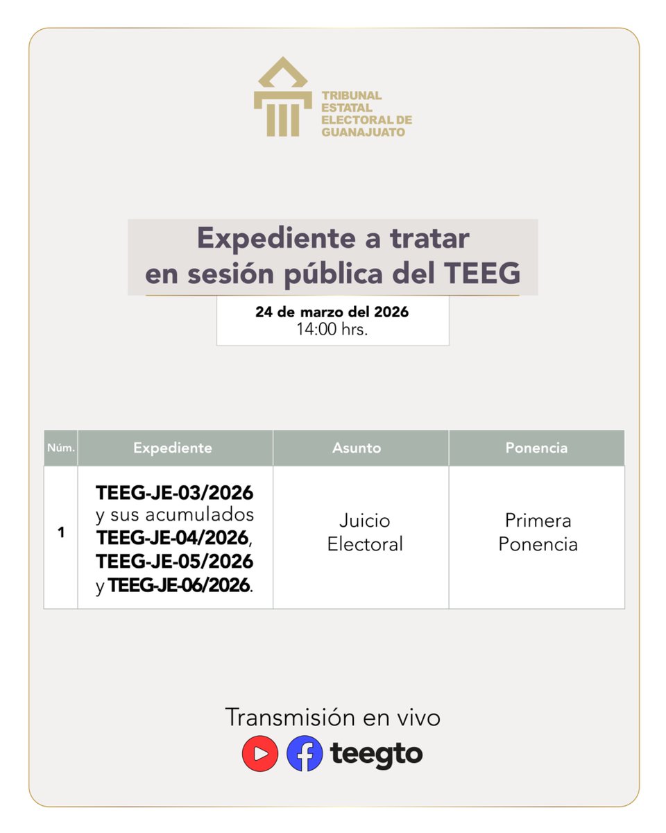Tribunal Estatal Electoral de Guanajuato tweet media