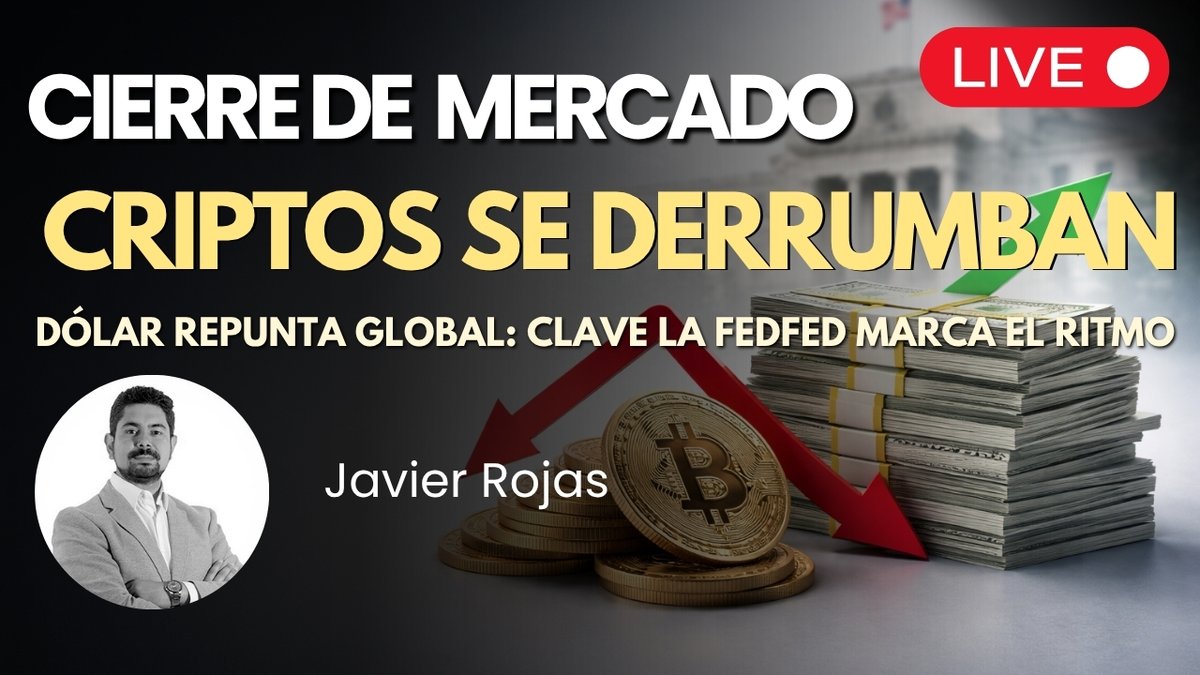 Las Criptomonedas se derrumban y el Dólar repunta en todo el mundo ¡La FED juega un rol crucial!

Únete al Cierre Americano en nuestro canal de YouTube Junto a <a href="/JRojasFX/">Javier Rojas G.</a> a partir de las 15:30 NY. Comienza en los próximos minutos! 🔥

Entérate cómo terminó la jornada de #Trading.