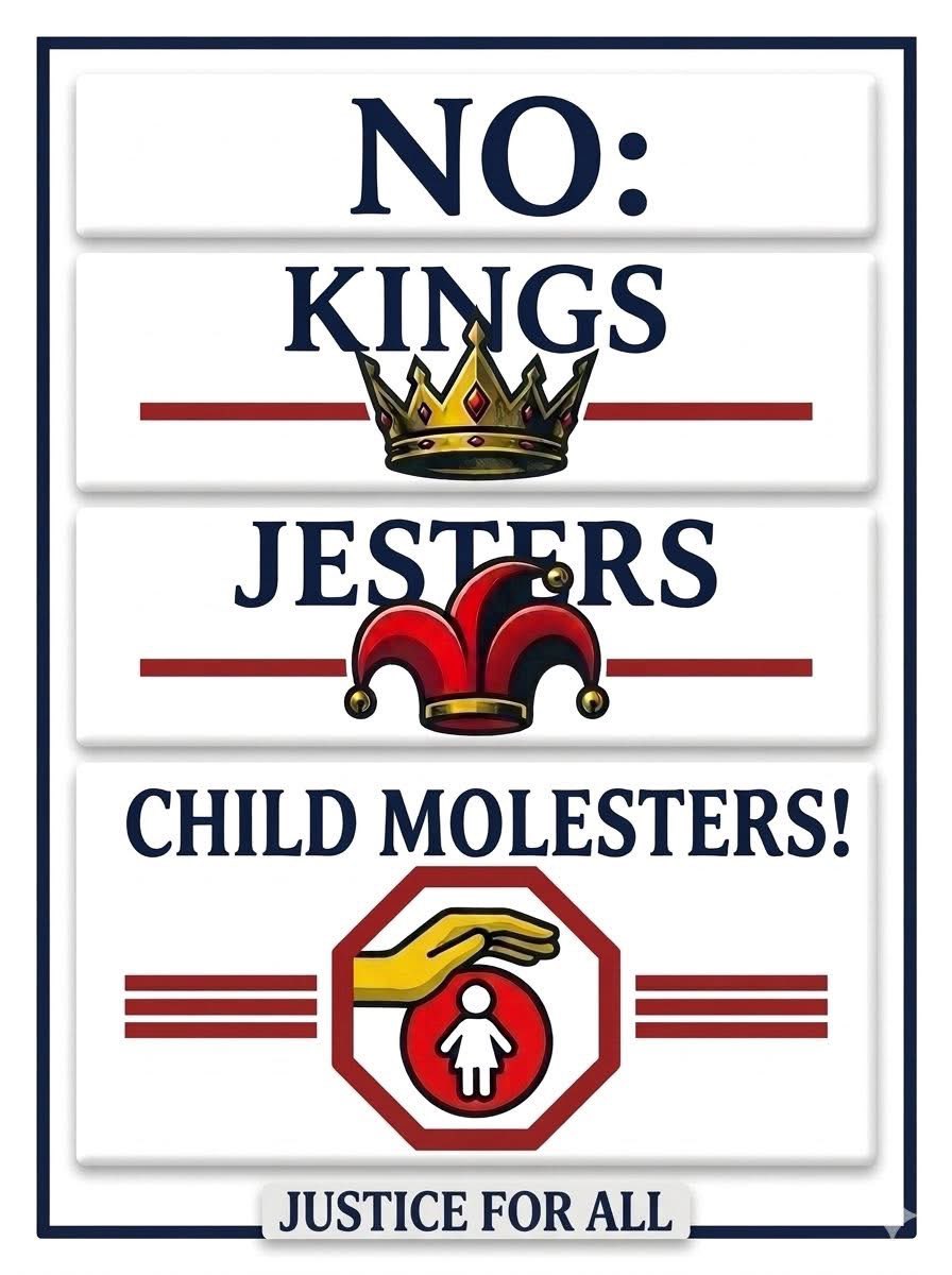 McDuB126's tweet photo. @AZ_Brittney No Kings!
Especially, no fat, narcissistic, dimentia ridden pedophile kings.
That's a yes, by the way. https://t.co/PFp0UMrc3j