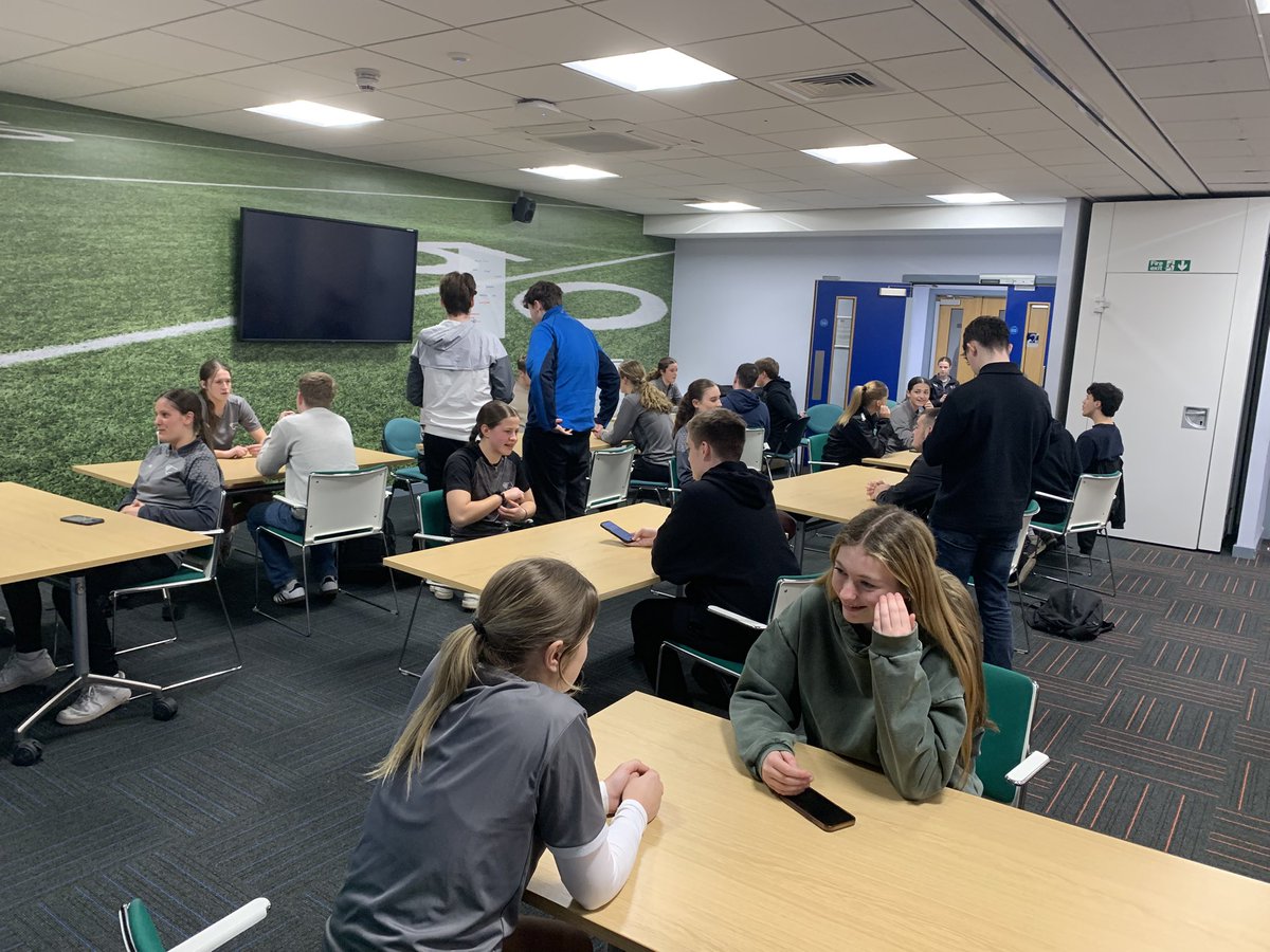 UoDFootyJournos's tweet photo. It was great to interview the @DCFCWomen U21 and U18 players in our massive mixed zone today!

Good luck with your title decider and the @DerbyshireFA County Cup final! https://t.co/CfsIn08G1q