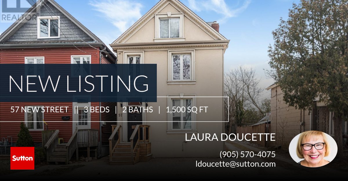 📍 New Listing 📍 Take a look at this fantastic new property that just hit the market located at 57 New Street in Hamilton (strathcona). Reach out here or at (905) 570-4075 for more infor... lauradoucette.sutton.com/showcase/57-ne…