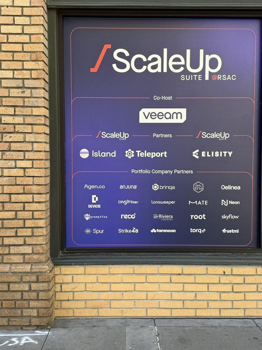 anshublog's tweet image. At #RSA?

We have set up the ScaleUp Suite with our partners at 111 Minna Gallery. 

Hit me up.