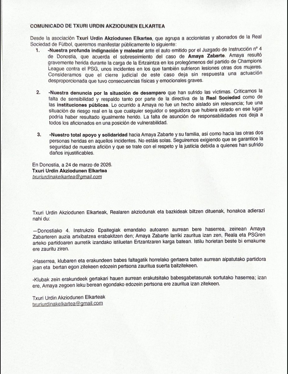 TXURIURDIN ELKARTEA tweet media