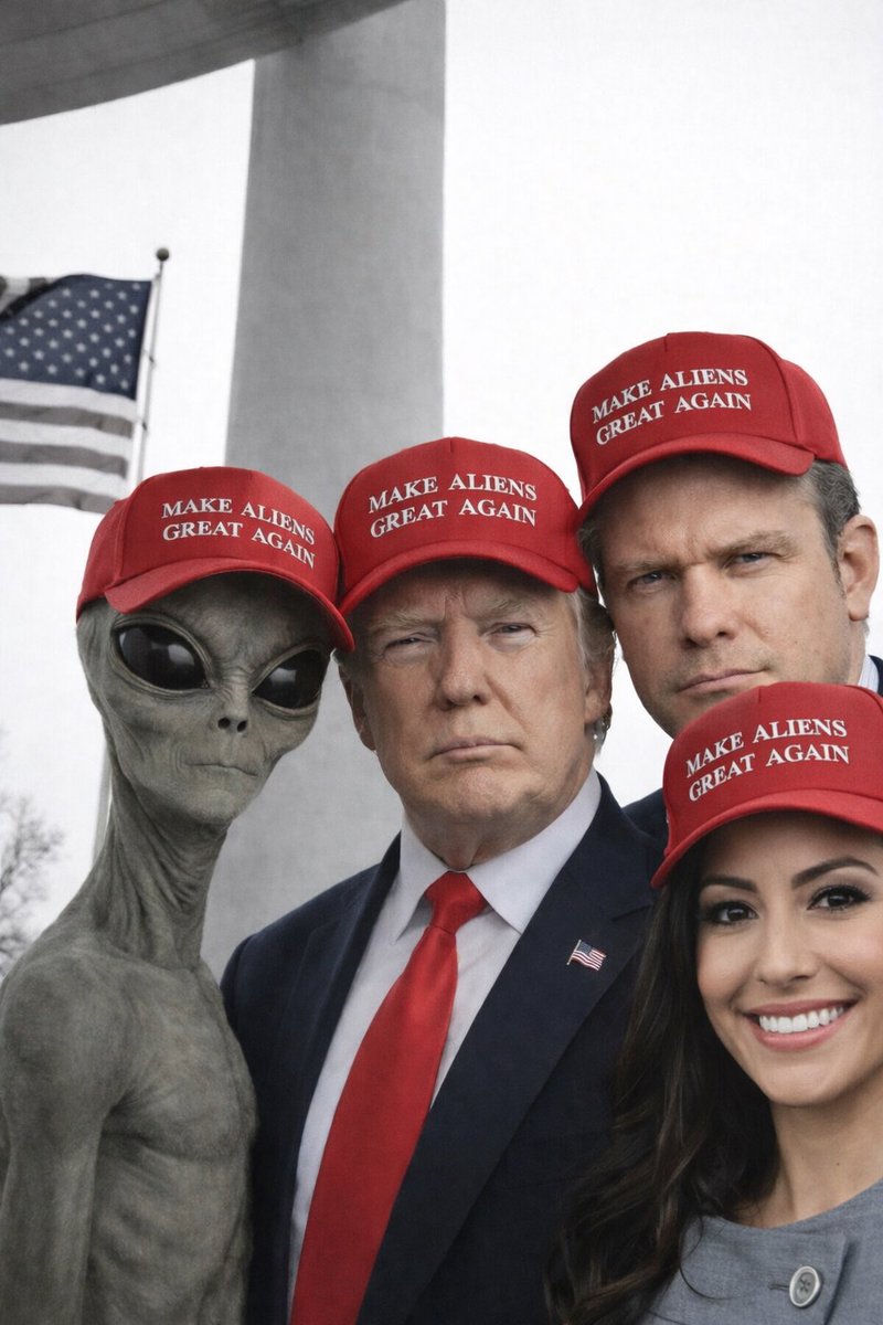 <a href="/RepLuna/">Rep. Anna Paulina Luna</a> Release the alien files! 👽