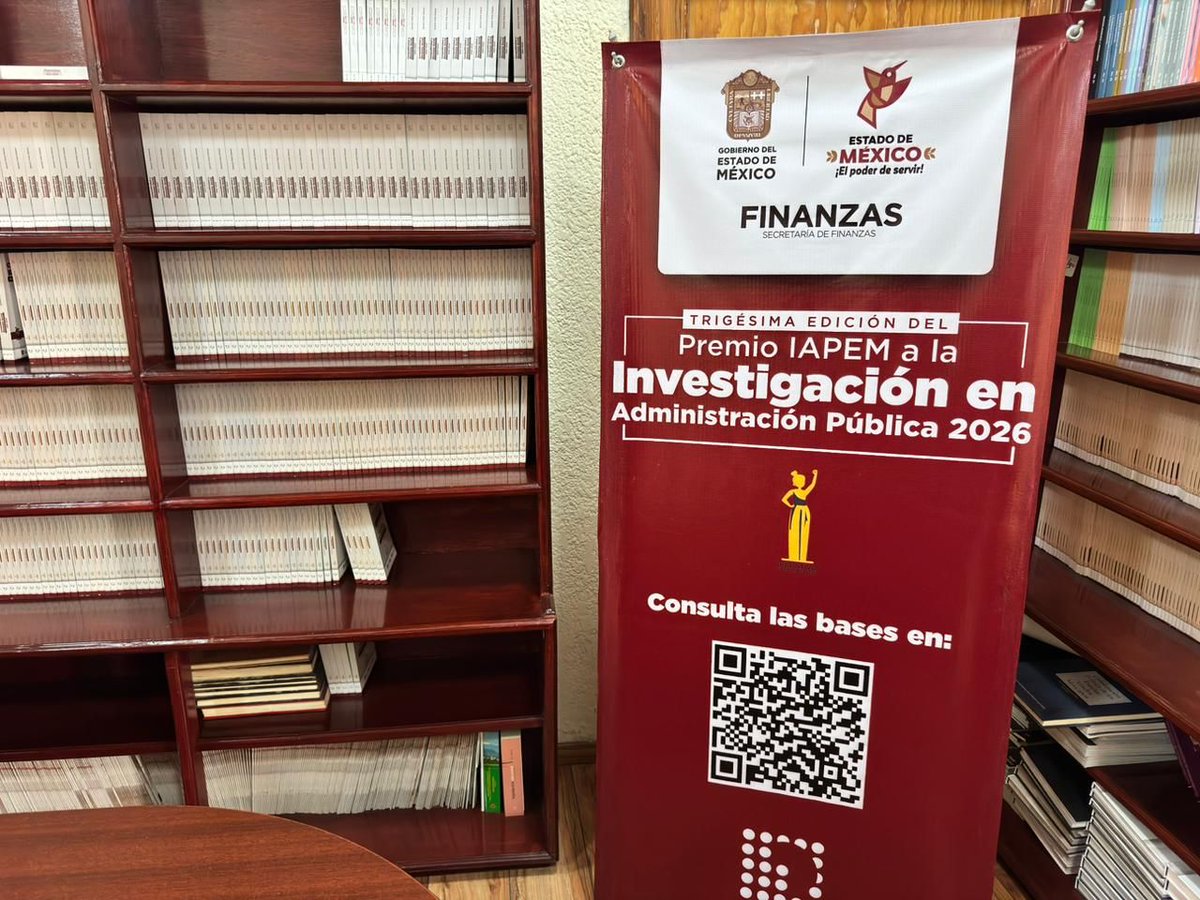 edomexinforma_'s tweet photo. Convoca Gobierno del #EdoMex a investigadores, servidores públicos y estudiantes a participar en el Premio IAPEM a la Investigación en Administración Pública 2026

⚪ Reconoce trabajos que aportan propuestas para fortalecer la administración.

Detalles en: https://t.co/F7ZyVCm1vN https://t.co/jIxcod8wrl
