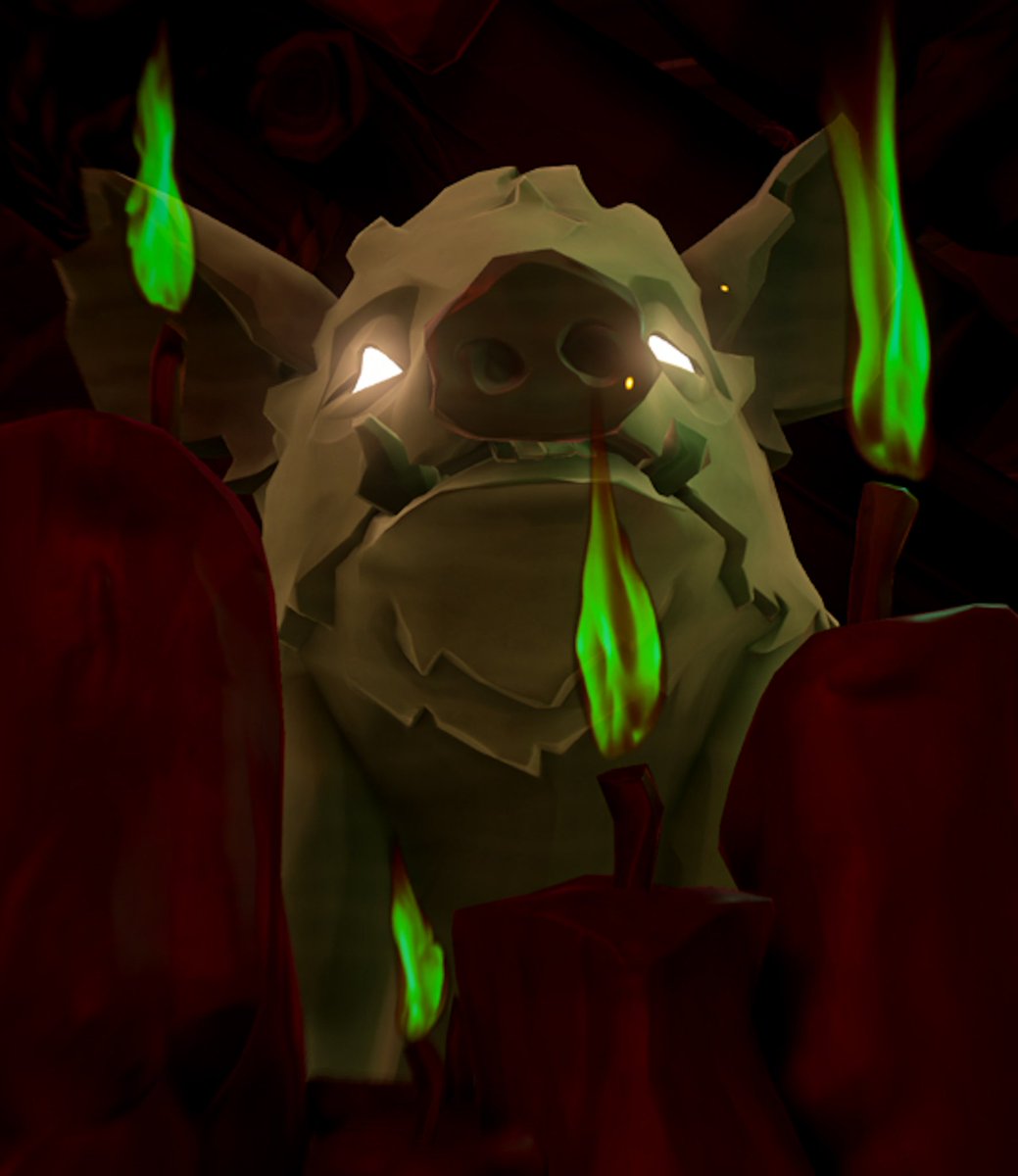 Let's welcome a new pig it's the amazing GHOSTY GINNI!!

He will surely be Daasty brother and will be very happy to meet him...

I also took the first photos with him, I hope you all like them

I wish you all a wonderful Tuesday my friends!!
🏴‍☠️🐽👻🐽🏴‍☠️
#SeaOfThieves
<a href="/SeaOfThieves/">Sea of Thieves</a>