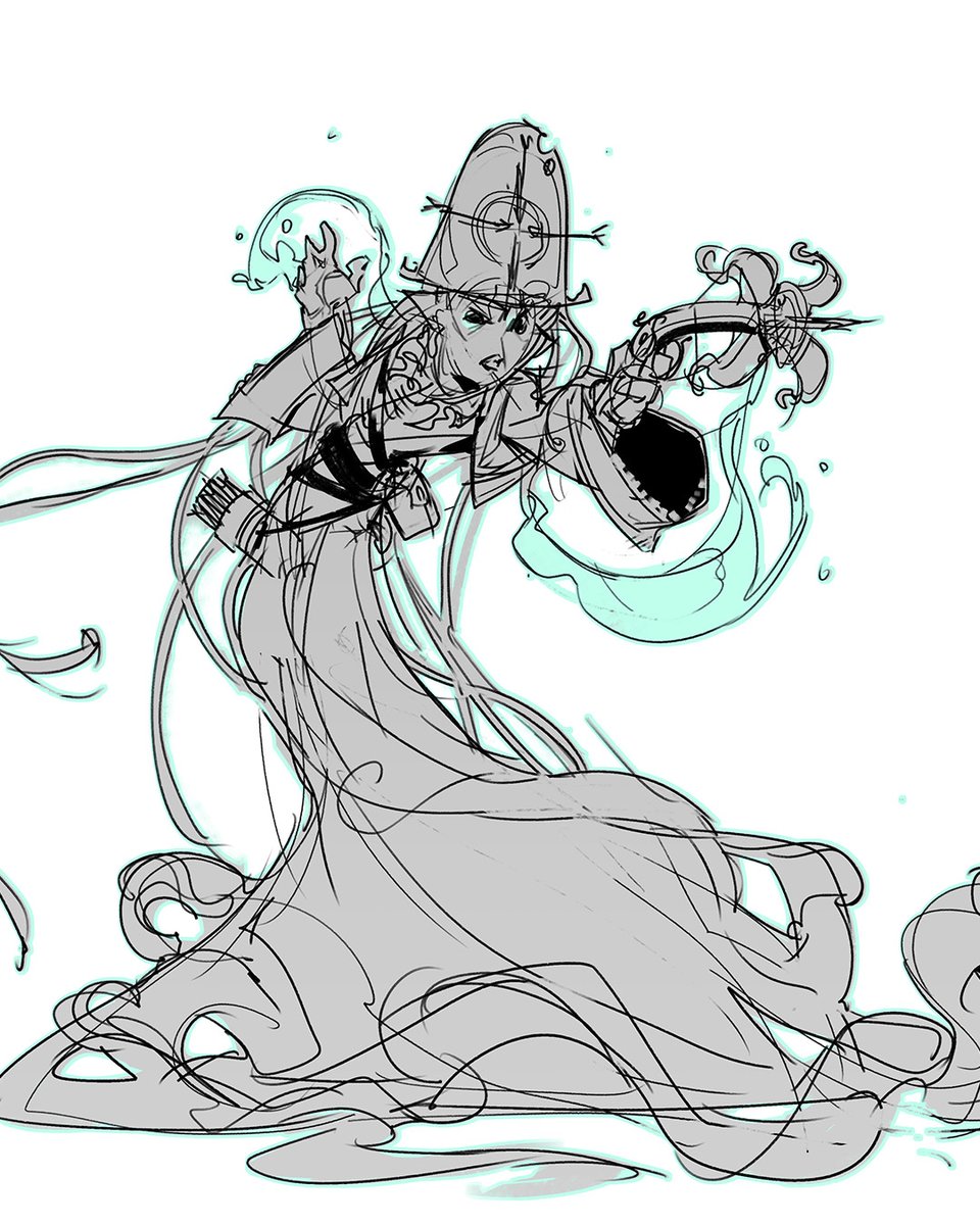 UnderpaintAcad's tweet photo. Sketch vs final: Acolyte of the Hunt
-
piece by Underpaint Academy instructor @OSporin
#voidsea #dungeonsanddragons #dnd5e #dnd #ttrpg #fantasy #conceptart #characterdesign #visdev #artschool #underpaintacademy https://t.co/4kFoT3BY38