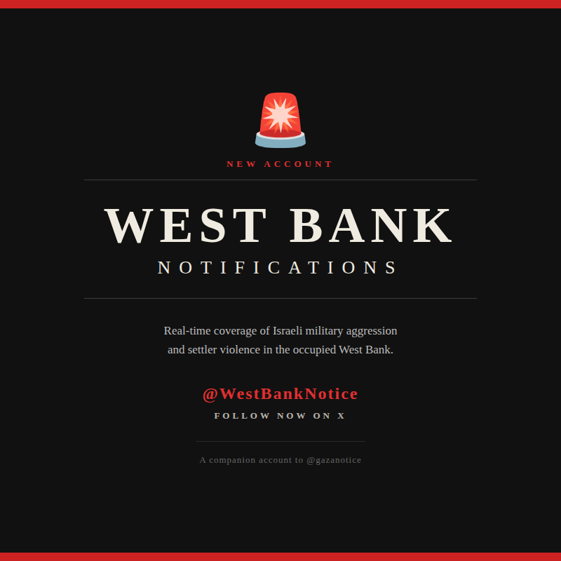 Gaza Notifications tweet media