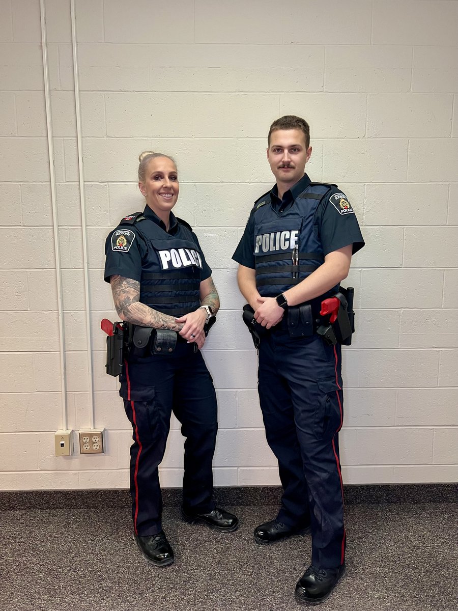 SudburyPolice's tweet photo. Cadets Lindsay Kerr and Ethan Reynolds are putting in the work at the Training Branch as they prepare for Ontario Police College (OPC). Their dream of becoming police officers is becoming reality. 🚔🙌
Want to #JoinGSPS? Visit: https://t.co/XlWh5bygZL
#SudburyPolice https://t.co/i7jUq2k0XY