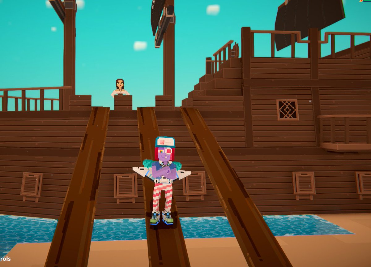Is that your boat? Pirate ship pic secured in The Sandbox Season 7. <a href="/TheSandboxGame/">The Sandbox</a>  tsbga.me/TheSandbox #Season7