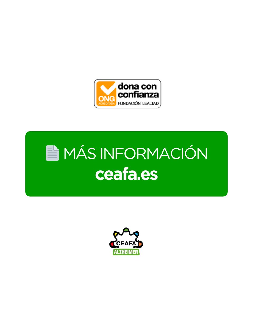 AlzheimerCeafa's tweet image. 💚Hazte Amigo/a Solidario/a de #CEAFA y apoya a las personas con #Alzheimer.

✔️Tú decides la aportación.

👥Tu apoyo se convierte en recursos y esperanza para quienes conviven con la enfermedad.

Súmate aquí 
➡️ceafa.es/es/colaborar/a…