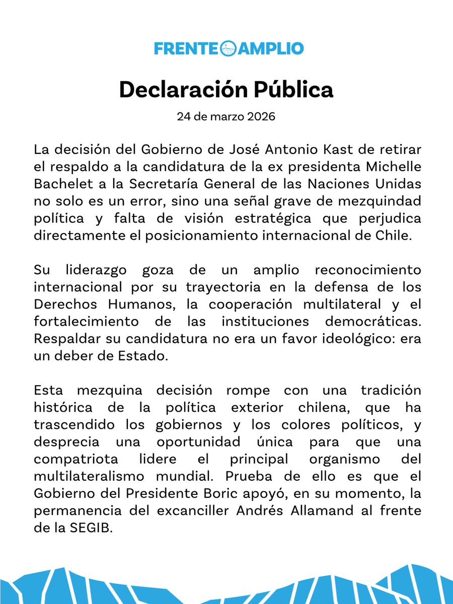 Frente Amplio Chile tweet media