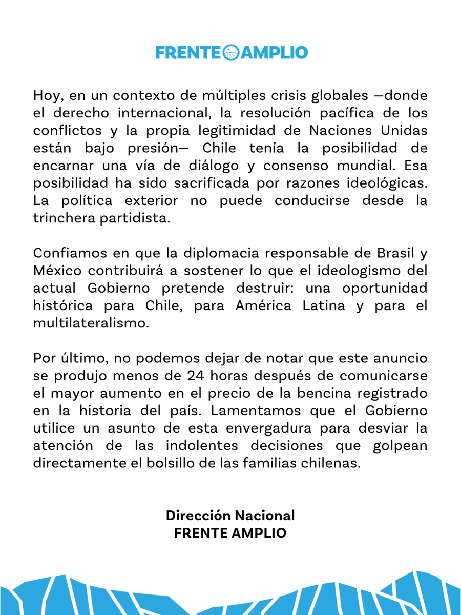 Frente Amplio Chile tweet media