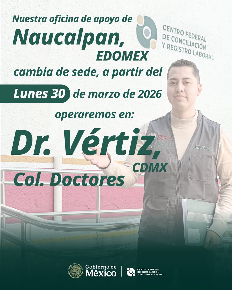 Centro Federal de Conciliación y Registro Laboral tweet media