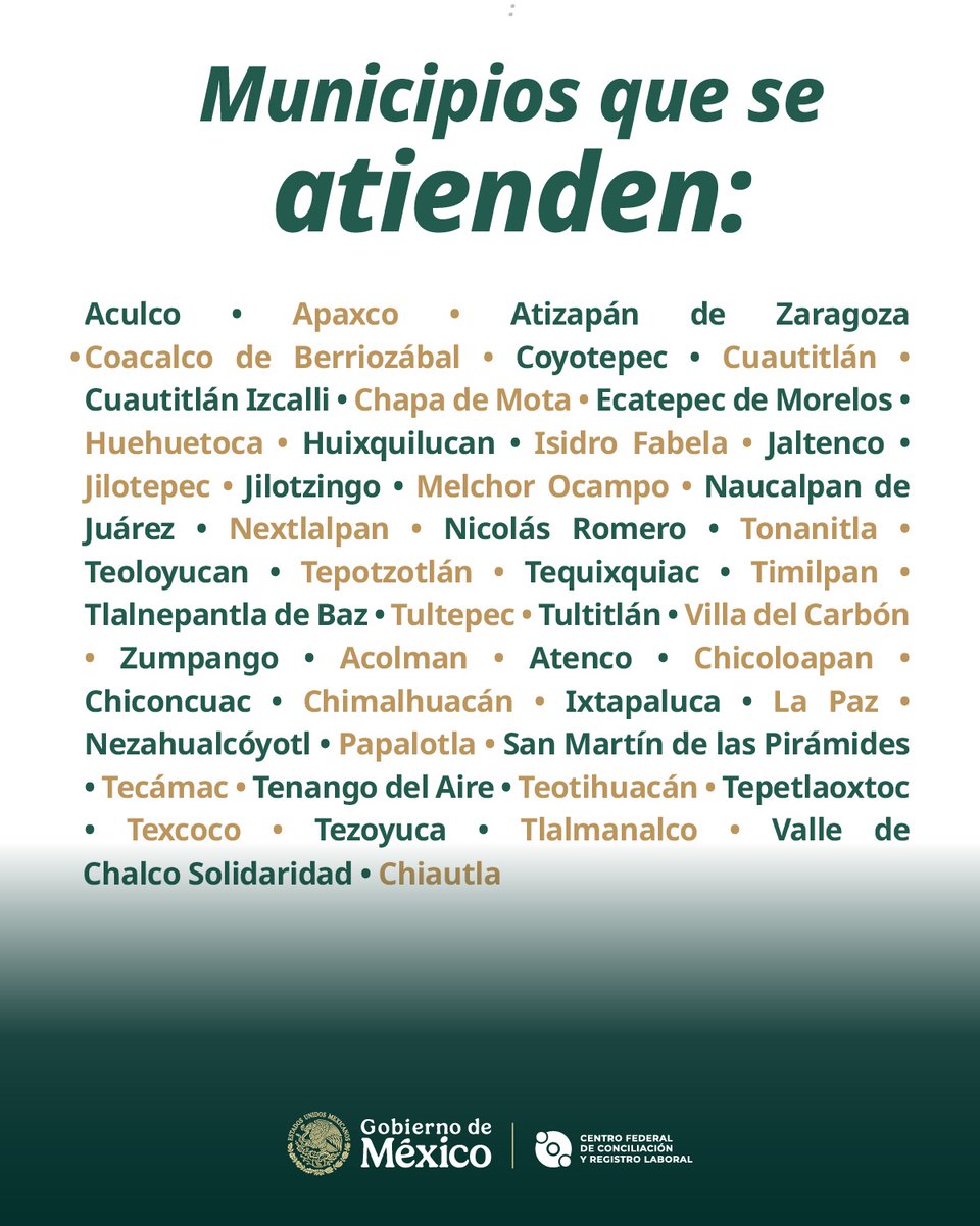 Centro Federal de Conciliación y Registro Laboral tweet media