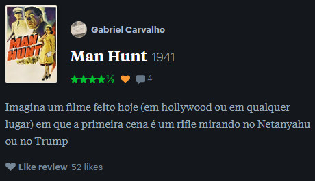 curiosamente li essa review hj