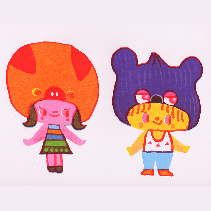 彼女がブタで僕がクマ。#illustration #art #drawing #artist #artwork #digitalart #sketch #illustrator #design #draw #artistsoninstagram #painting #instaart #sketchbook #graphicdesign #artoftheday #digitalillustration #fanart #procreate #illustrationartists #creative #inktober