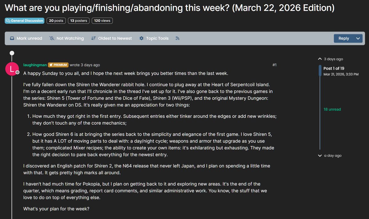 GBDudersFeed's tweet image. Hey everyone, it's Tuesday and do you have any gaming objectives before we reach the end of the week? Do you plan to pick up or drop a video game? Share away in this thread on @giantbomb!

Link: forum.giantbomb.com/topic/410/what…

#games #gaming #gamenews #gamingnews #giantbomb