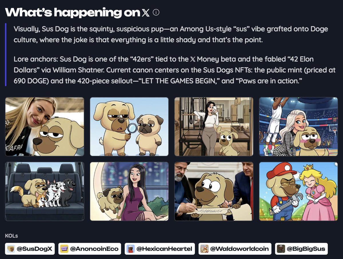 You can now see meme videos that are getting generated on X with Grok Imagine directly on the coin page..

..and it looks stunning!