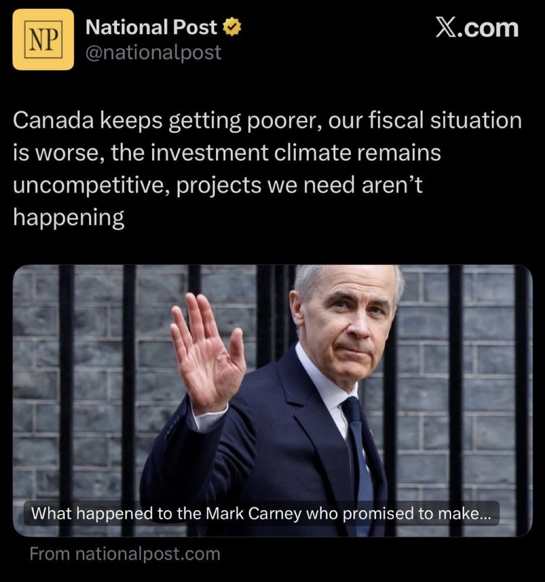 Concerned Canadian tweet media