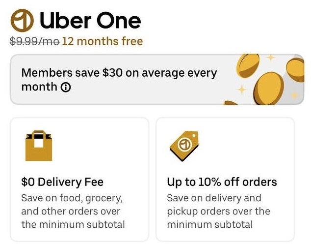 $120/Year Membership for free for Uber / Uber Eats

Working on some accounts, let me know if it worked for you!

qrco.de/bgeXGo

#deals #free