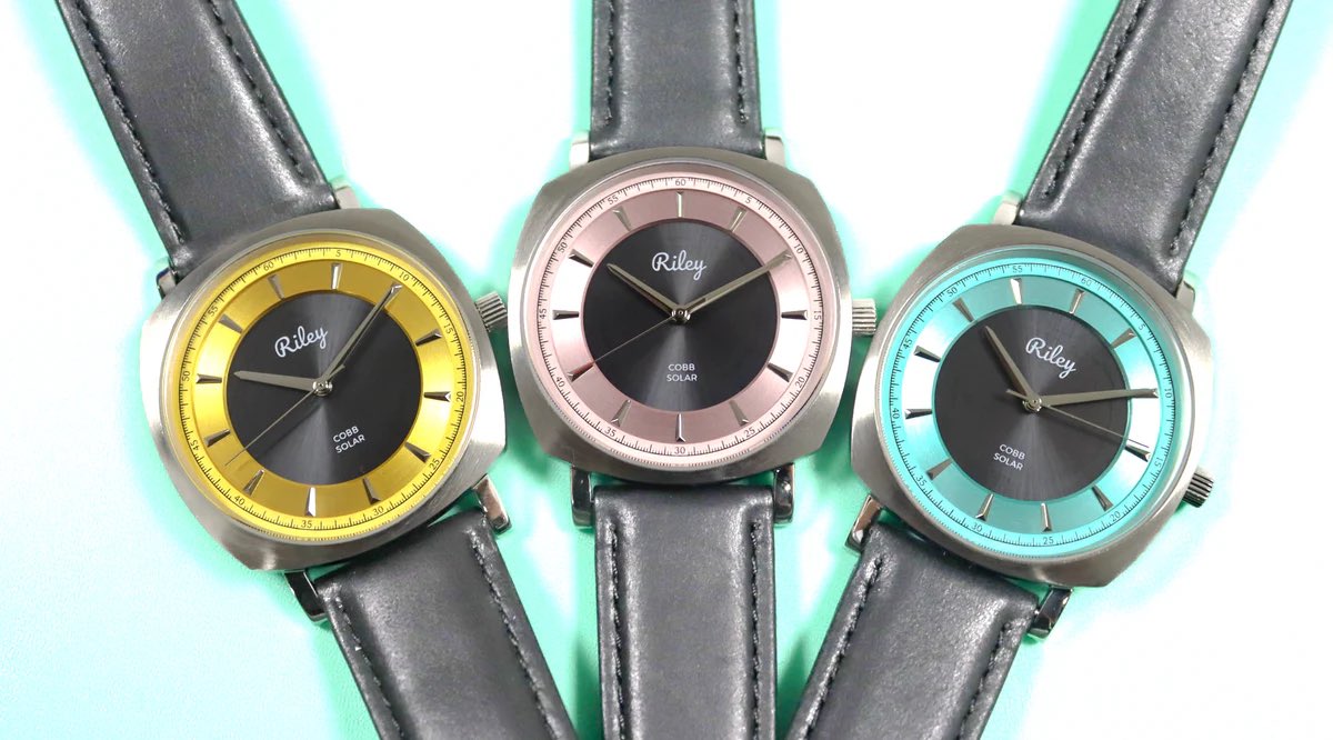 Phenomenal value in solar style and British watchmaking with the Jerrie Cobb by Riley Watch Co.  Vintage inspiration meets great color in these exceptional timepieces. View more at rileywatchco.com

#watch #time #british #deals #shopping #gifts #solar