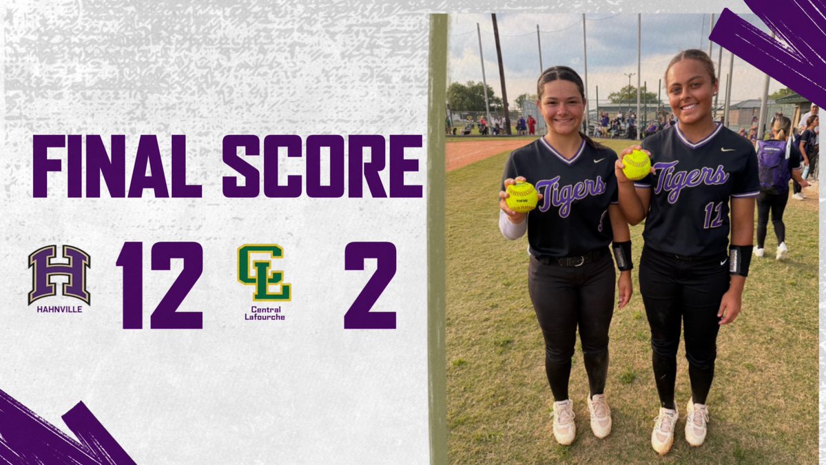 Hahnville High Softball tweet media