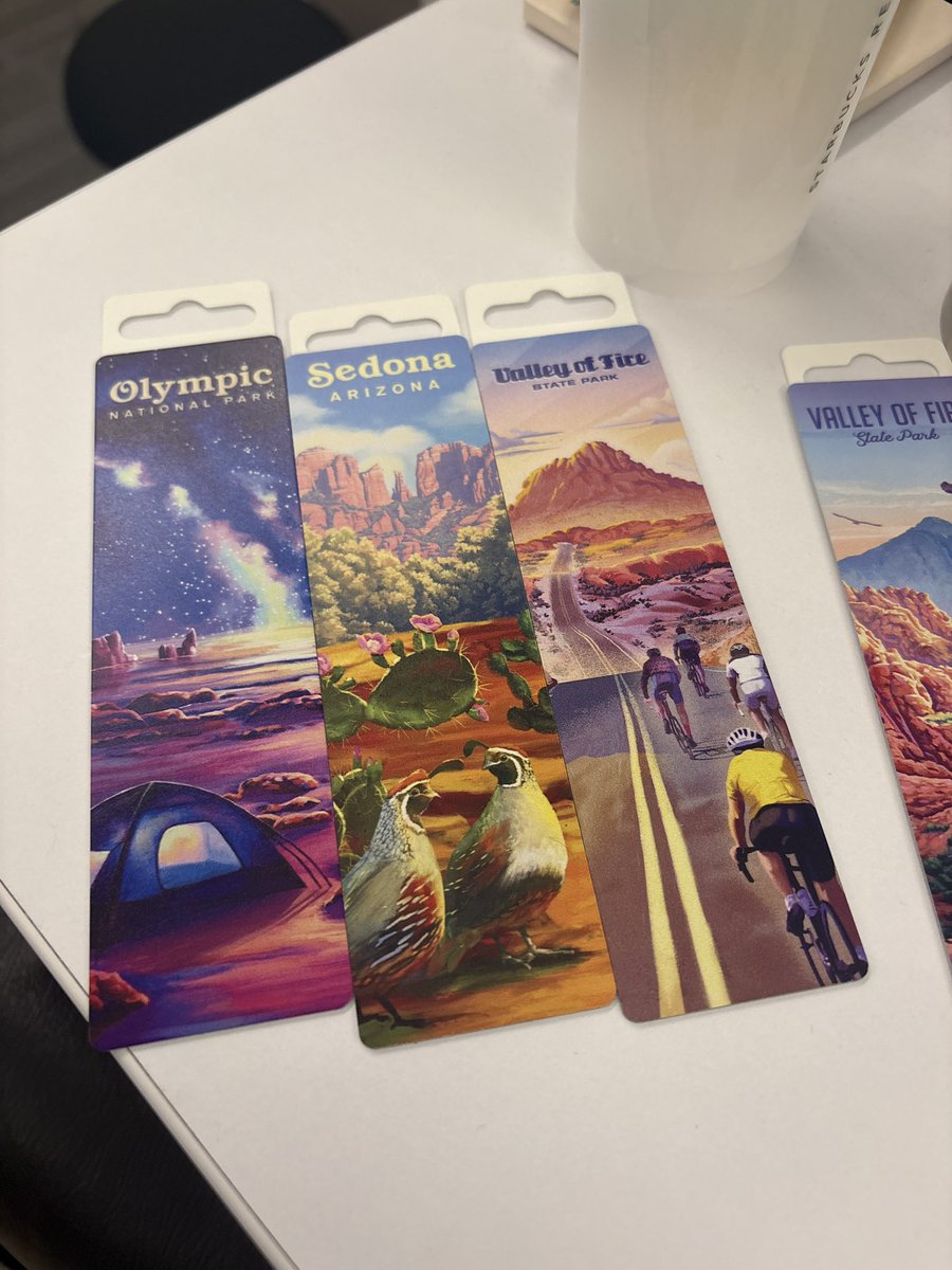 Bookmarks I made at work!!