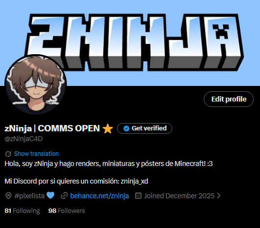 zNinja | COMMS OPEN ⭐️ tweet media