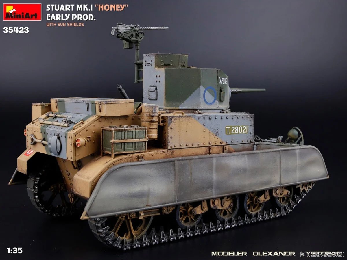 hobbysearch_mm's tweet image. 【プラモデル セール対象品】Mini Art(ミニアート)
1/35 スチュアートMk.I 「ハニー」 初期型 w/サンシールド
1999.co.jp/11189319
軽戦車スチュアートMk.I初期型に、砂漠戦用のサンシールドを装備した車両をモデル化。北アフリカ戦線での姿を再現できます。
#軽戦車 #Tank
