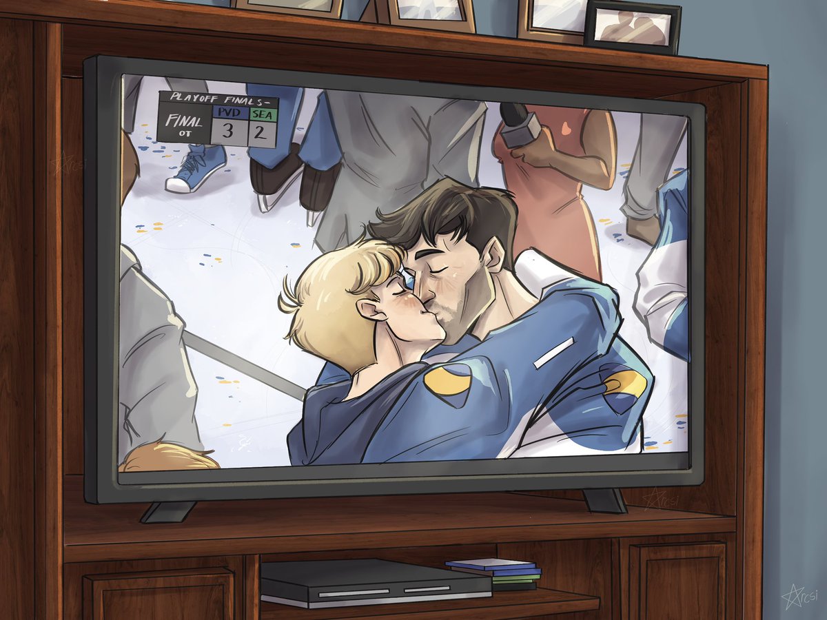 arcsi0's tweet photo. the original playoffs ice kiss 😌 they walked so skip could run
#omgcp #checkplease #zimbits @ngoziu https://t.co/OwMEjWXBOZ