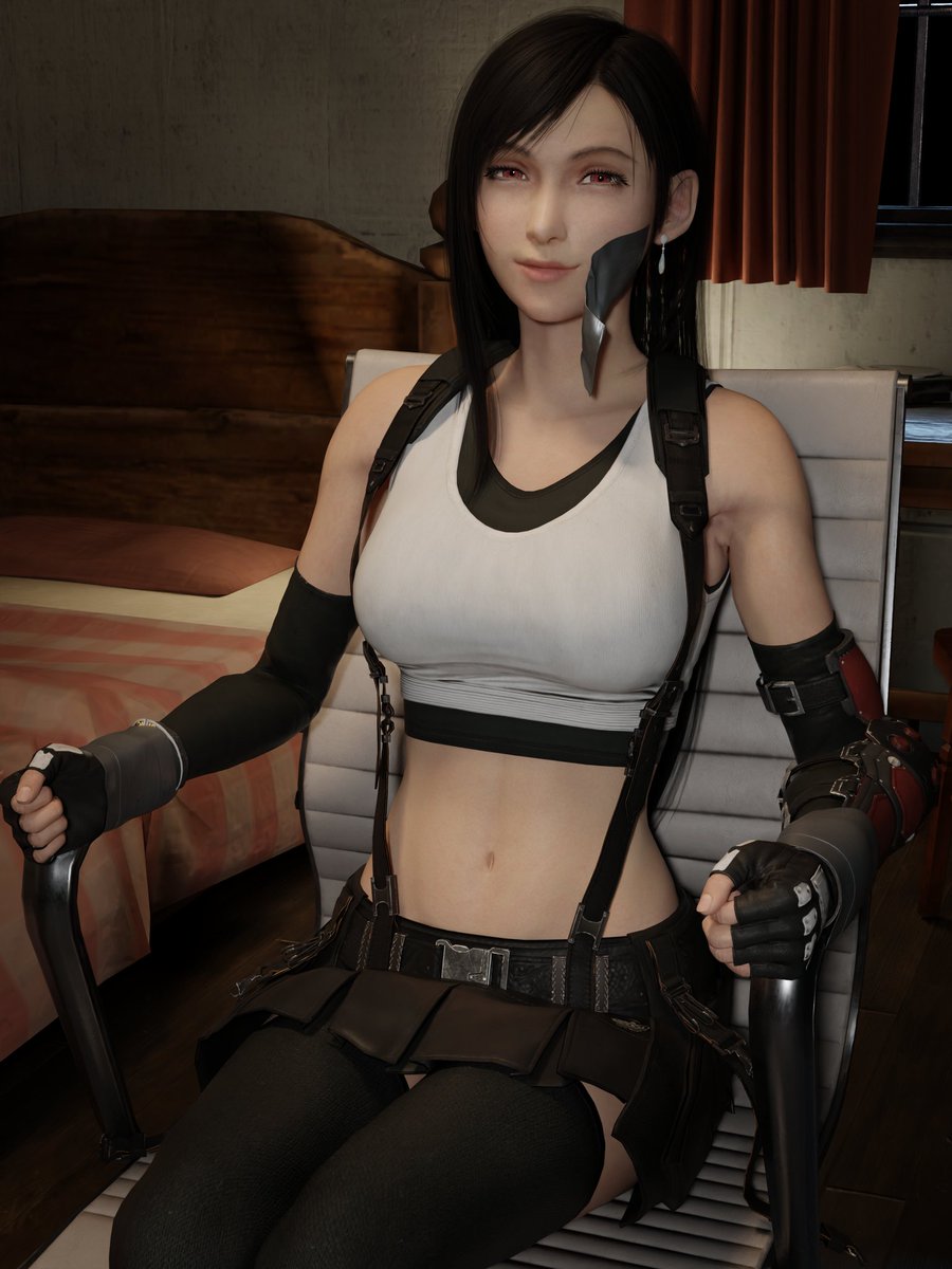 Fantastic Tifa commission I got from <a href="/BlenderTaper/">🔞 BT-Art 🔞</a> 

Gotta love the tape hanging off the cheek