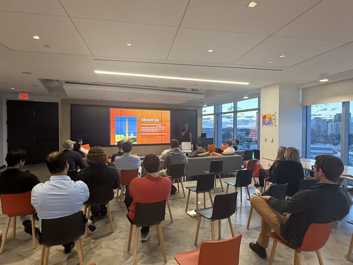 Come join an incredible group! + 
✅ (Standing) Desks &amp; Monitors 
✅ Conference Rooms 
✅ Podcast Studio h/t <a href="/secsovereign/">Secure Sovereign 🚀₿🧡</a> 
✅ Lounge &amp; Kitchens
✅ Wednesday Lunch 
✅ Monthly Happy Hours 
✅ Lunch &amp; Learns Every 6 Weeks
✅ Snacks &amp; Drinks 
✅ Covered Parking