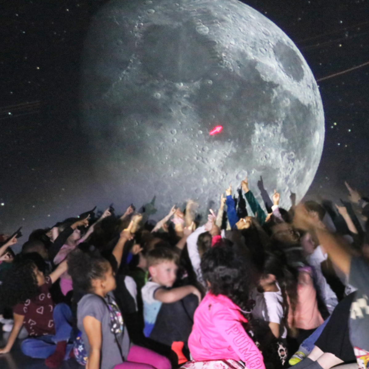 During my <a href="/planetarium/">Hadley Rich</a> shows for Westwood Elementary in Junction City, KS today, we talked (among many other things) about the upcoming Artemis 2 mission--and learned how to find the Sea of Tranquility on the Moon, which is where Apollo 11 landed in 1969! #portableplanetarium