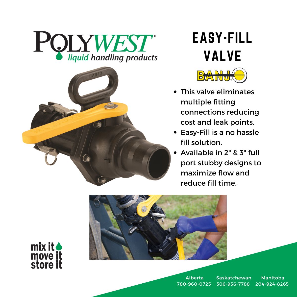 PolywestLtd's tweet photo. The ultimate yellow handle valve! No regrets adding this workhorse to you fill station. We can connect you to getting the job done.
When you need fittings, think Polywest!
📍 Nisku 780-960-0725
📍 Saskatoon 306-956-7780
📍 Winnipeg 204-924-8265 https://t.co/PwLlfkoTiK