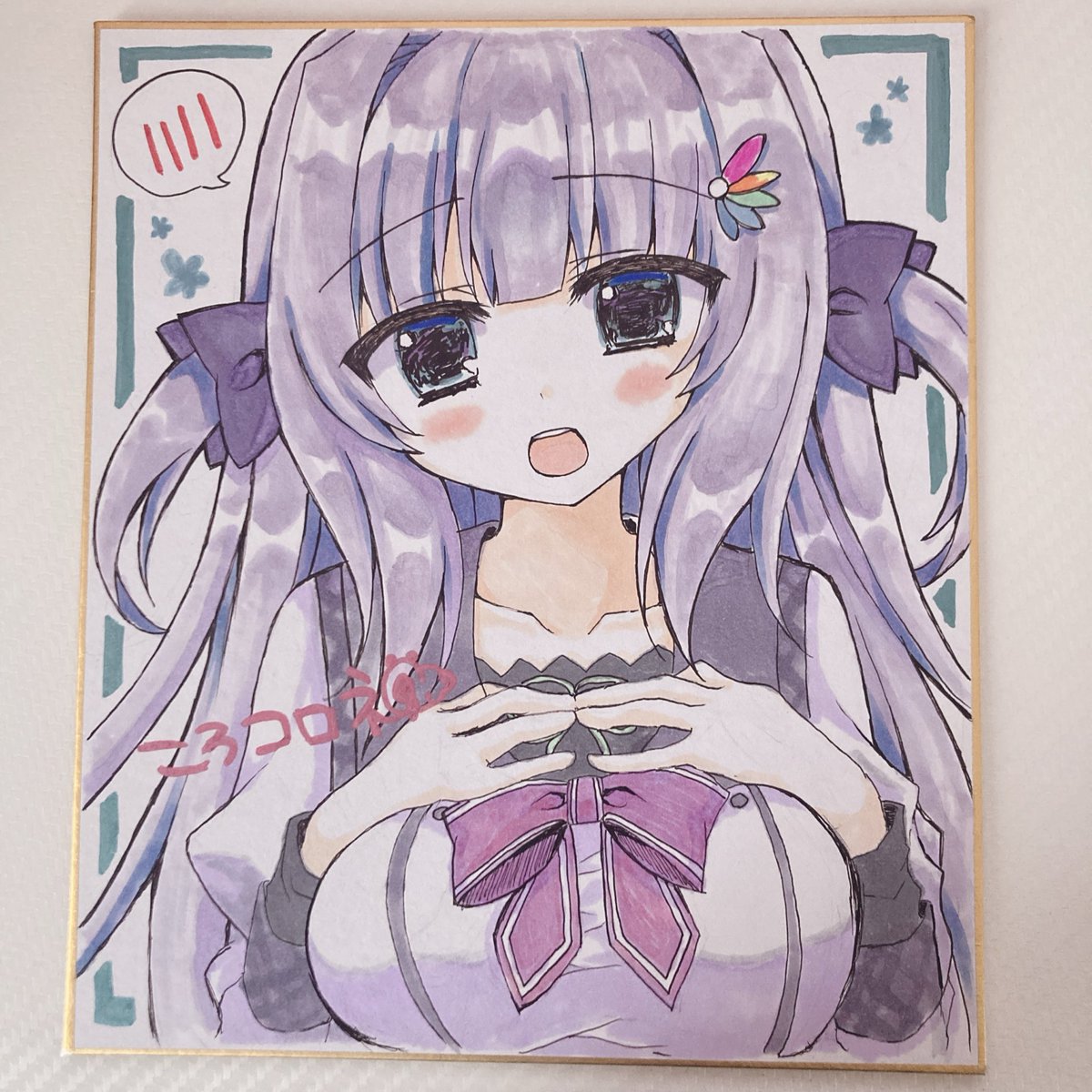 春風先輩の色紙完成しました〜〜!!
本日22:00にBOOTHさんで販売予定です。ご興味のある方は何卒…🙇🏻‍♀️'- 