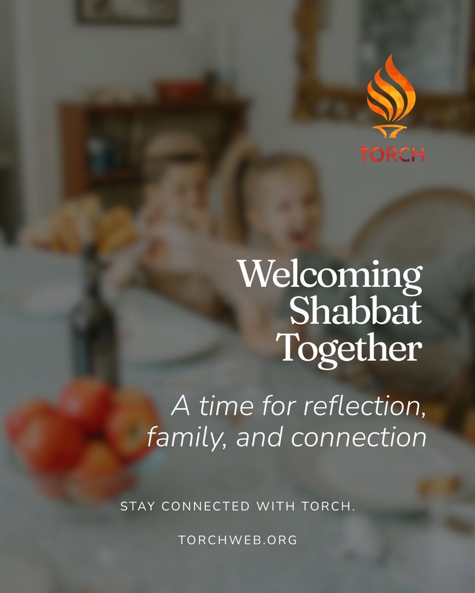Shabbat is more than a pause.

It’s a moment to reconnect with family, with community, and with what truly matters.

Wishing you a meaningful and peaceful Shabbat.

#ShabbatShalom #JewishLife #TORCH