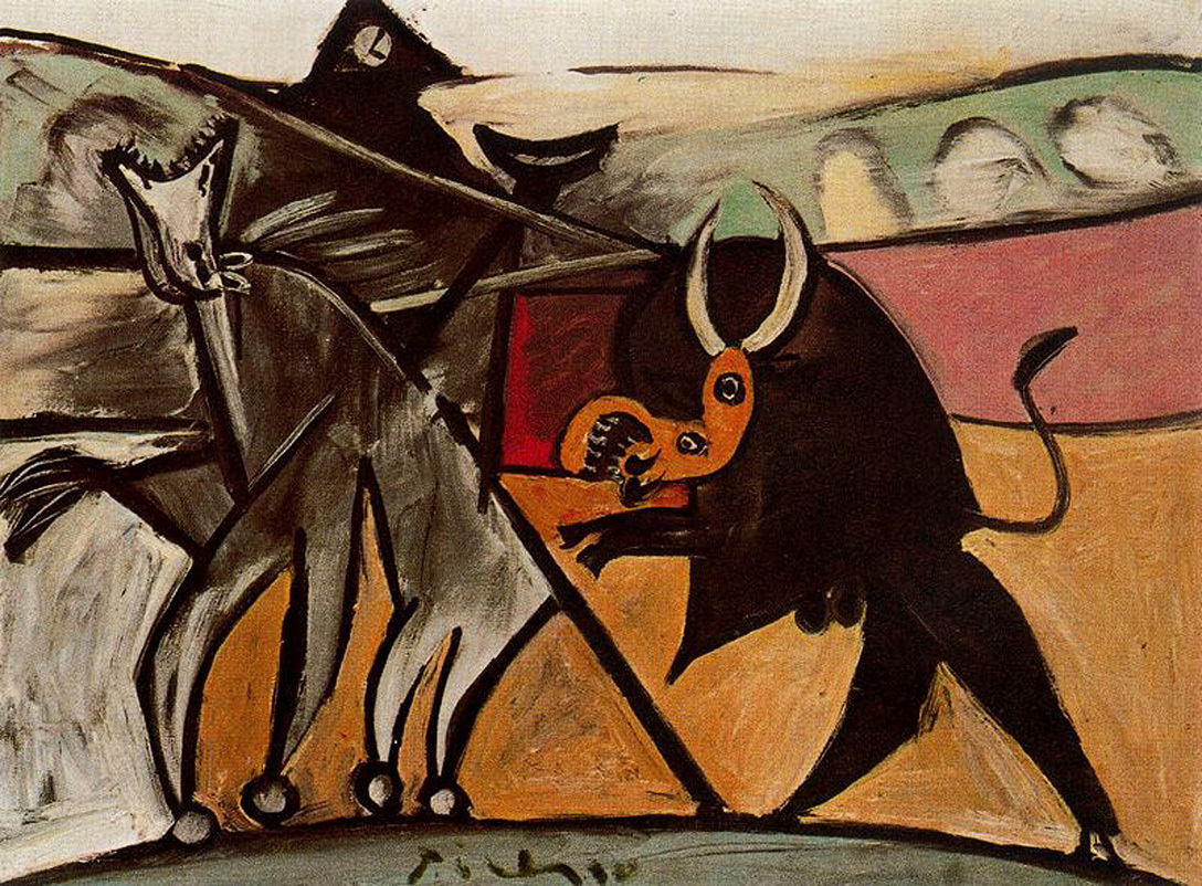 pablocubist's tweet photo. Bullfight #artbots #picasso https://t.co/jrHqiZcE2O
