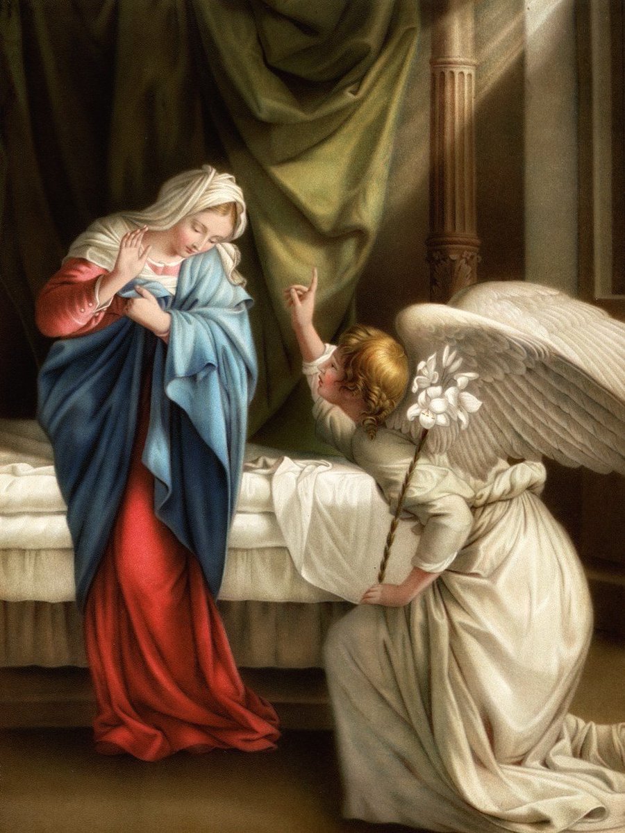 TempusFugit4016's tweet photo. Annunciation of the Blessed Virgin Mary

"'Behold the handmaid of the Lord, be it done unto me according to thy word.' Mary wills all that God wills, and she accepts all that He does. Mary appears as the model of a soul completely united to God, fully given up to His divine will" https://t.co/B4jSyWYTPh